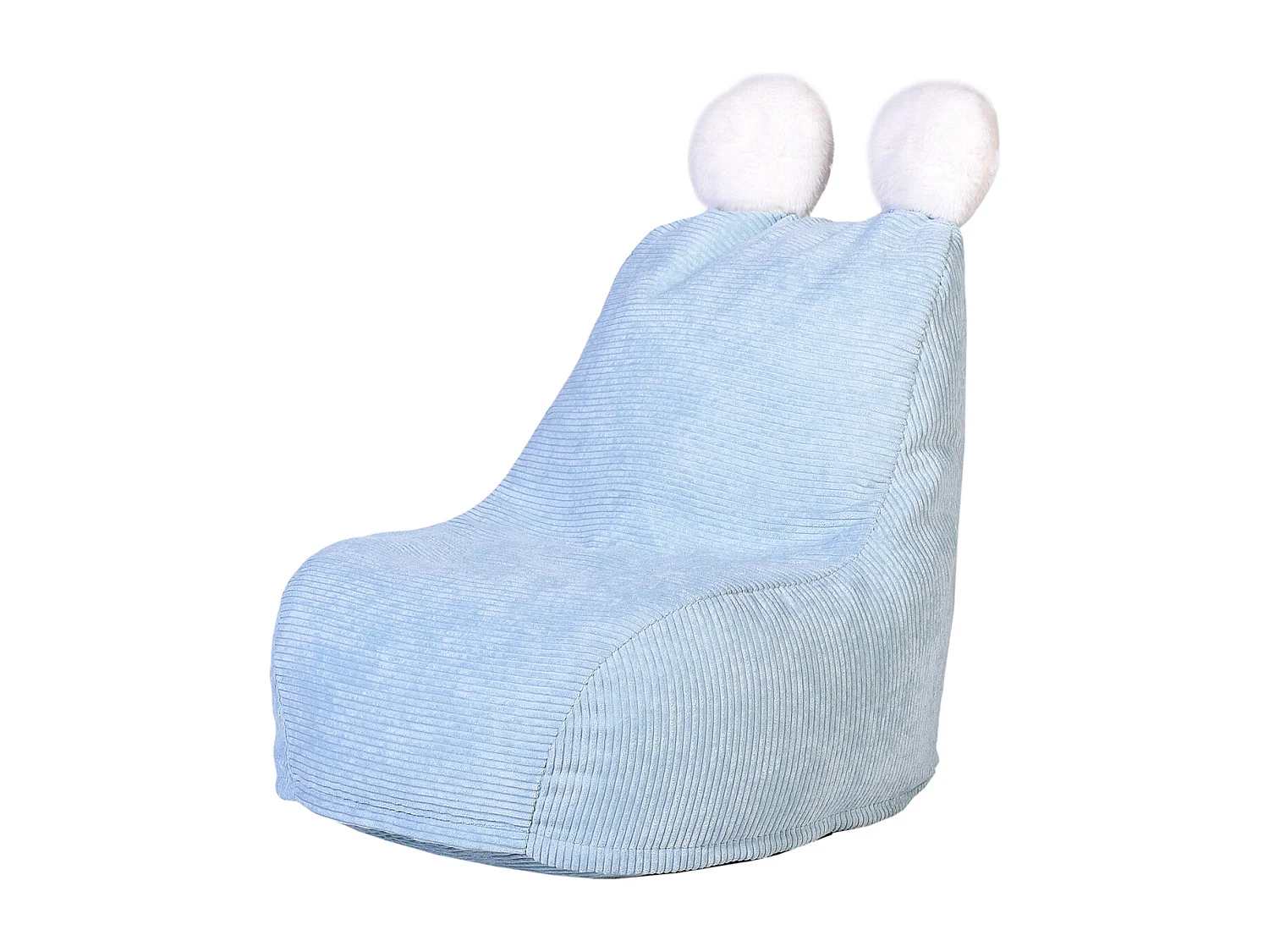 Fauteuil Poire Enfant Bleu Ted