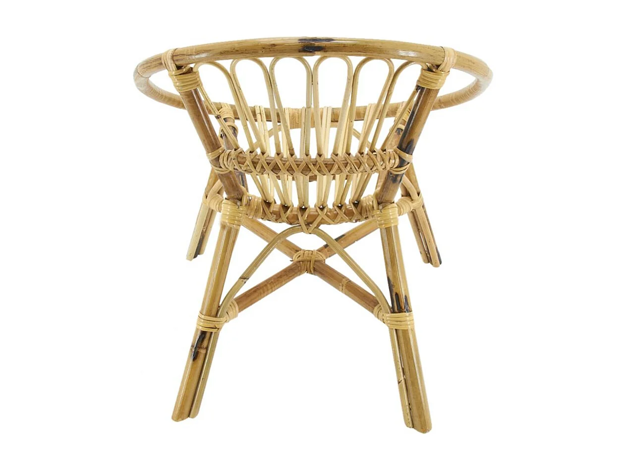 Fauteuil rond enfant en rotin Lune