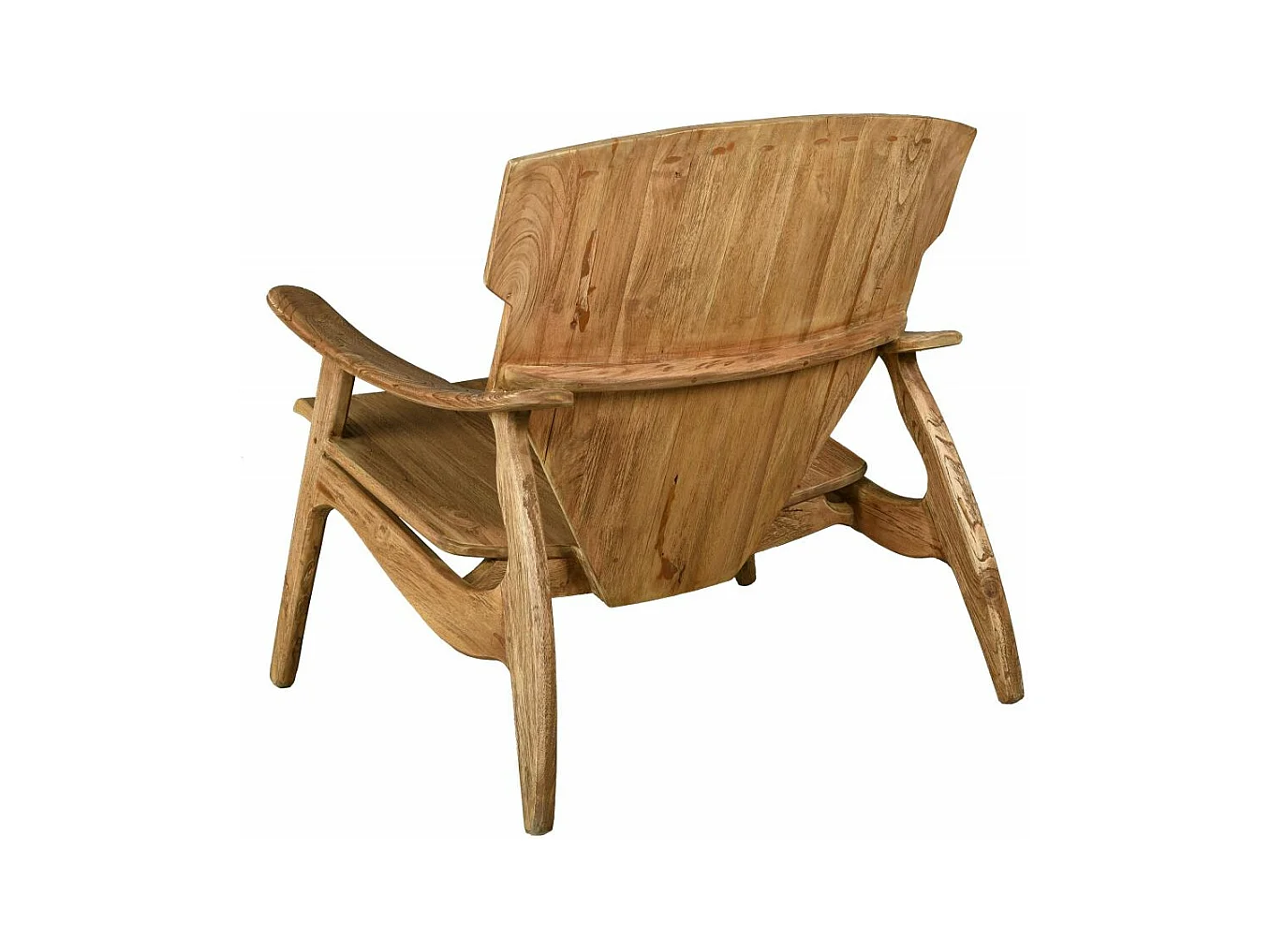 Fauteuil design en teck naturel Brazil