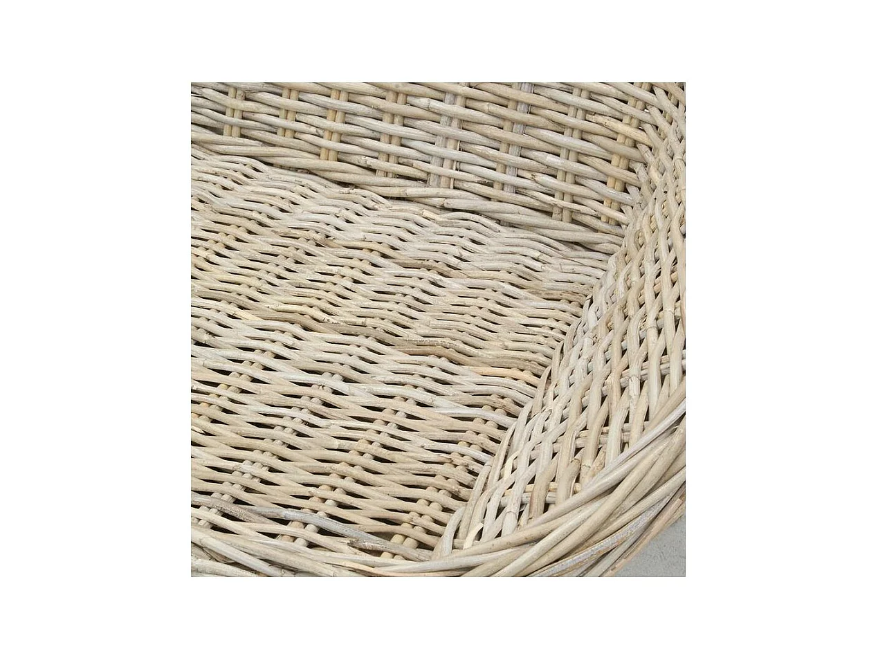 Fauteuil rond en poelet gris Talang