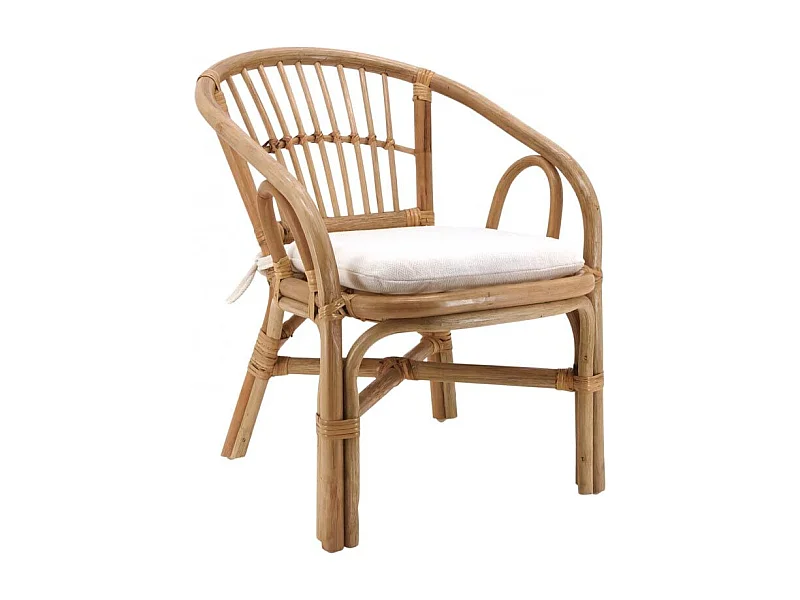 Fauteuil enfant en rotin Teo