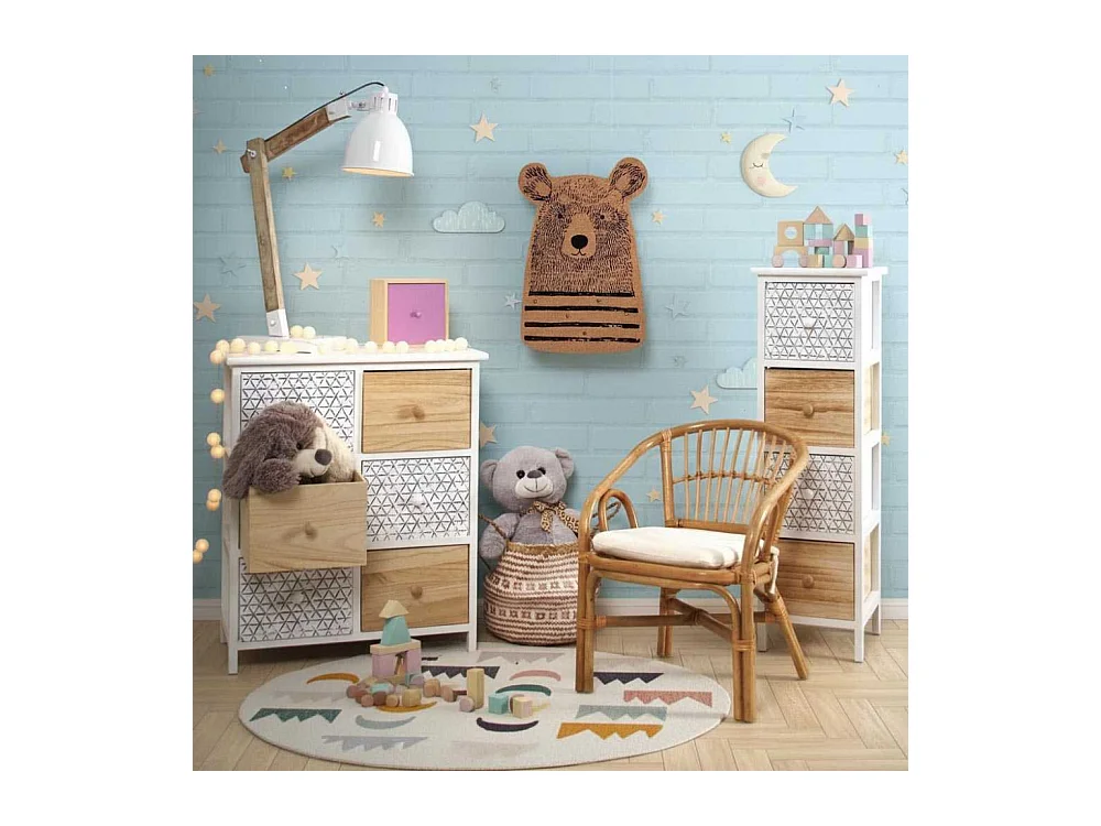 Fauteuil enfant en rotin Teo