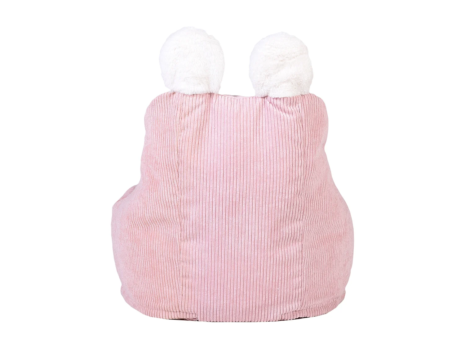 Fauteuil Poire Enfant Rose Ted Rose, Blanc
