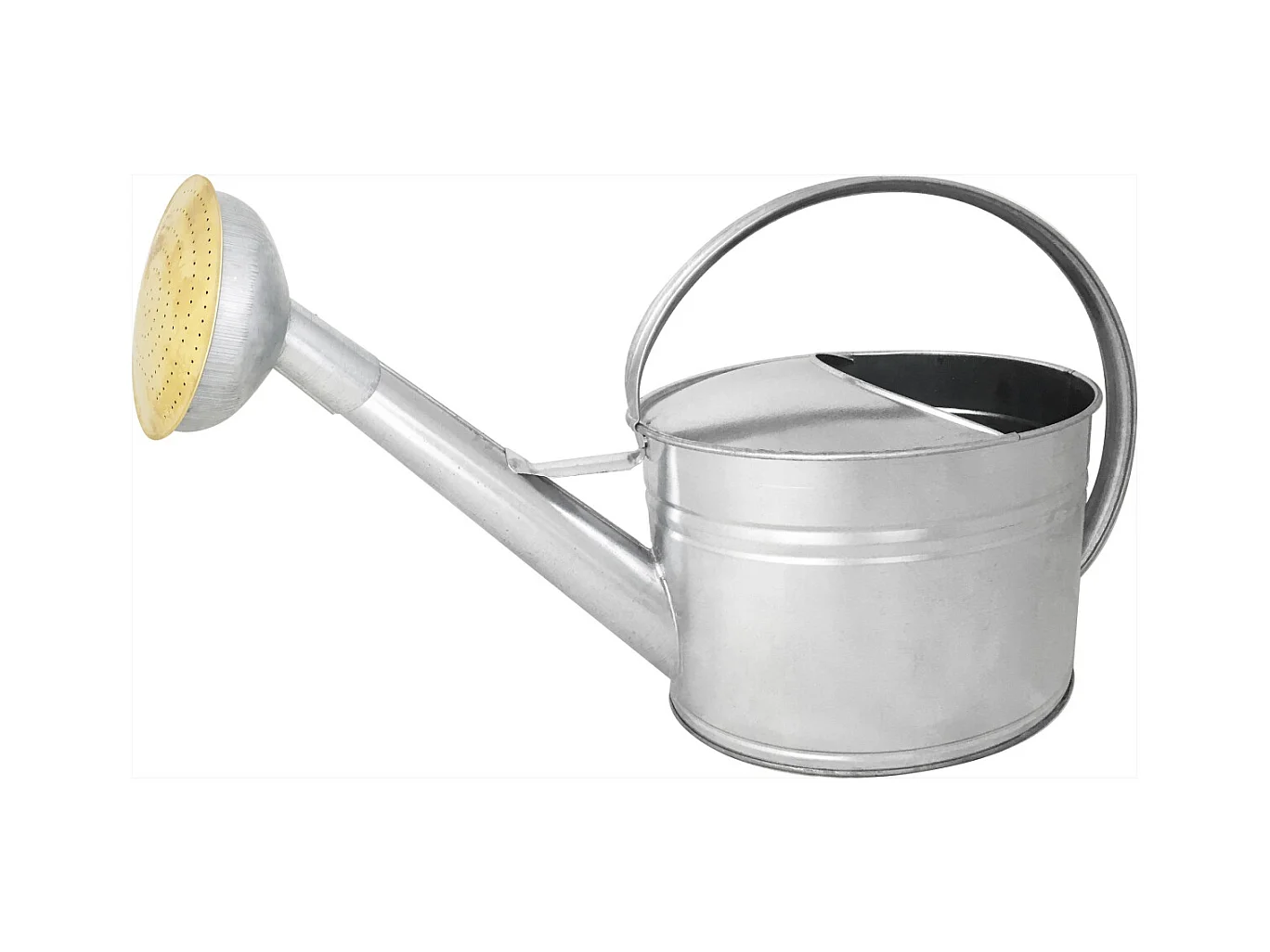 Arrosoir en acier galvanisé avec pomme et grille en laiton 6 litres