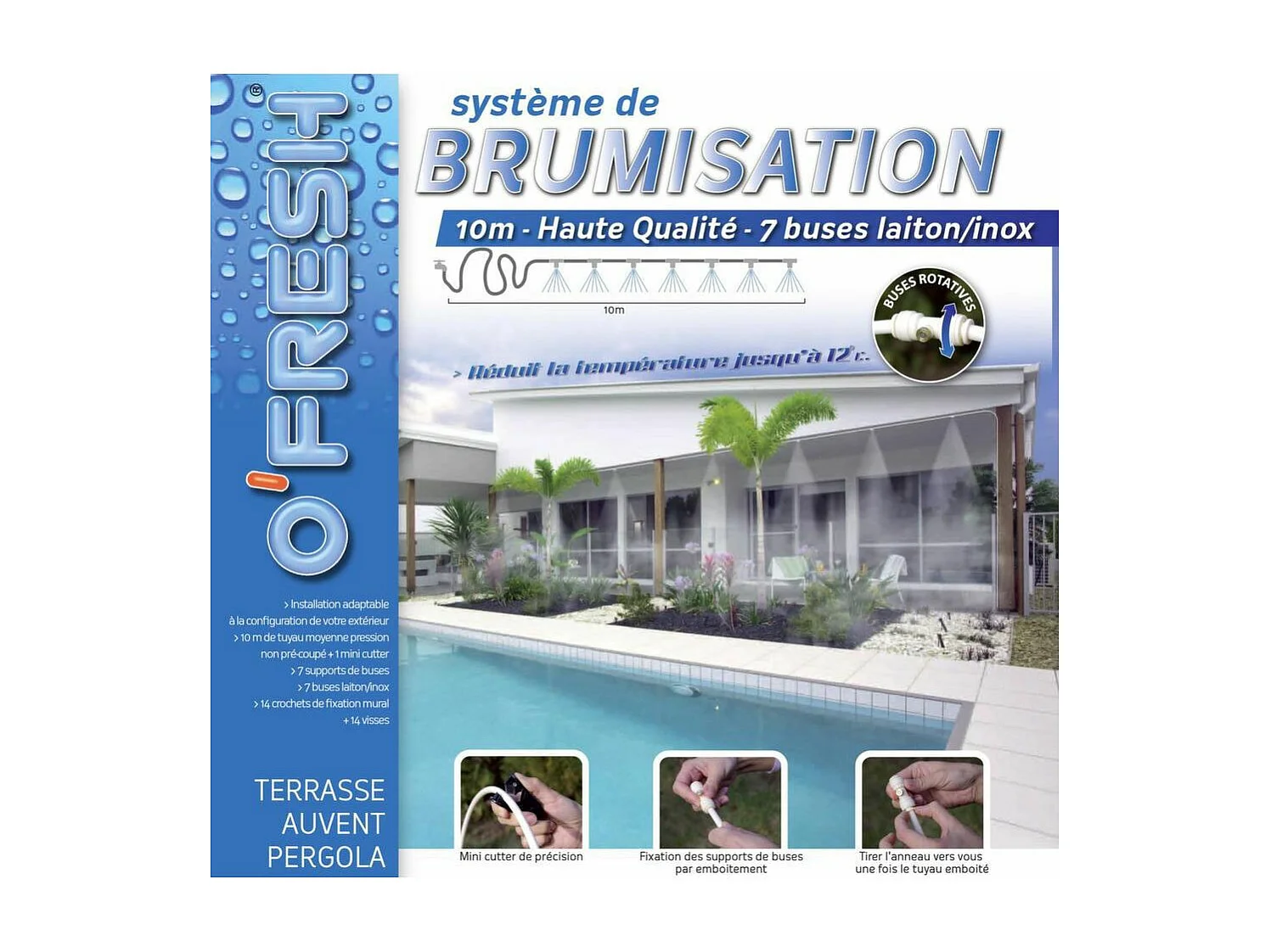 Sistema di nebulizzazione di alta qualità 10m