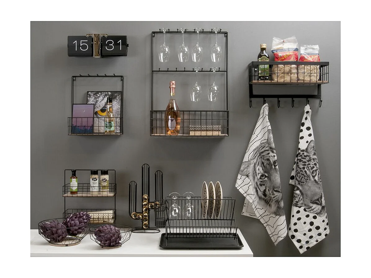 Egouttoir à vaisselle en métal Rack