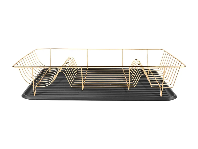 Egouttoir à vaisselle en métal avec plateau Dish
