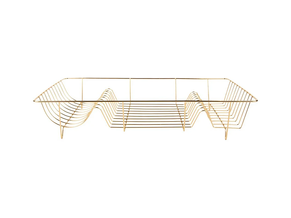 Geschirrabtropfgestell aus Metall mit Dish-Tablett