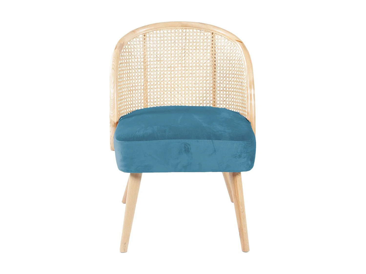 Fauteuil cosy effet velours Gaspard