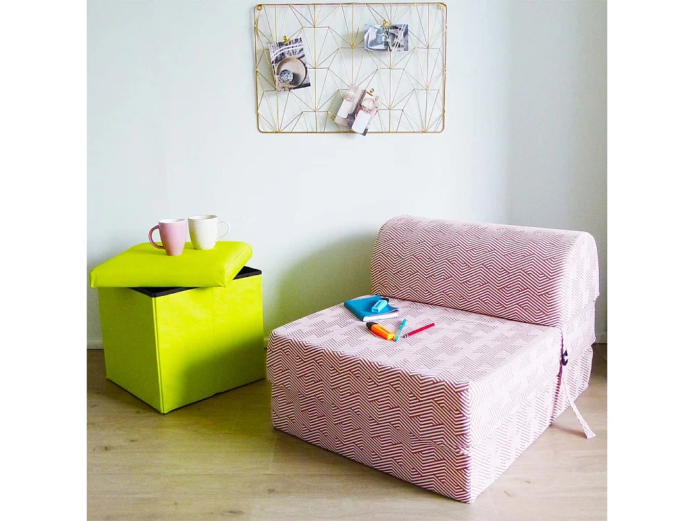 Chauffeuse en coton Chevron