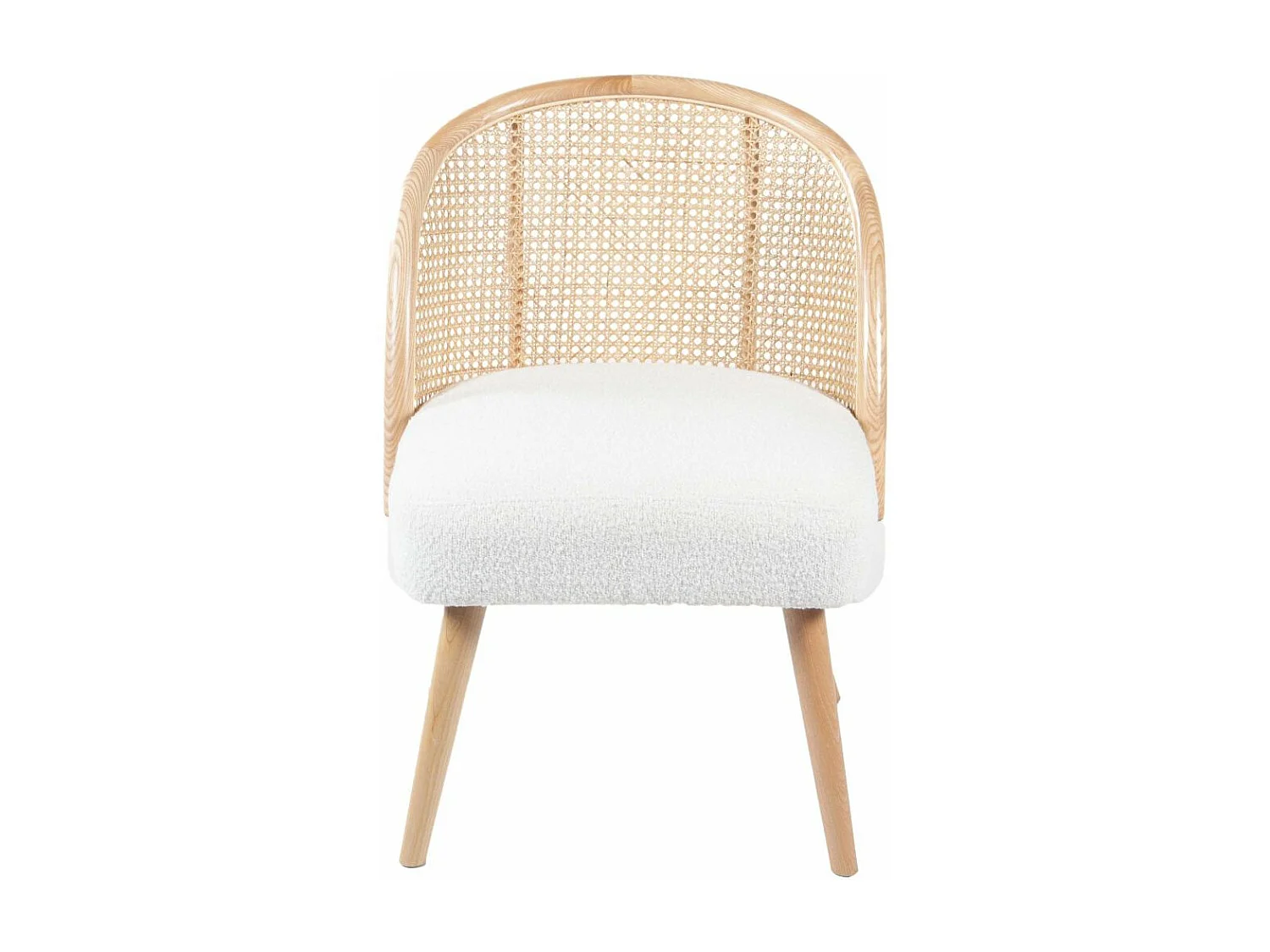 Fauteuil assise effet bouclette  Ines