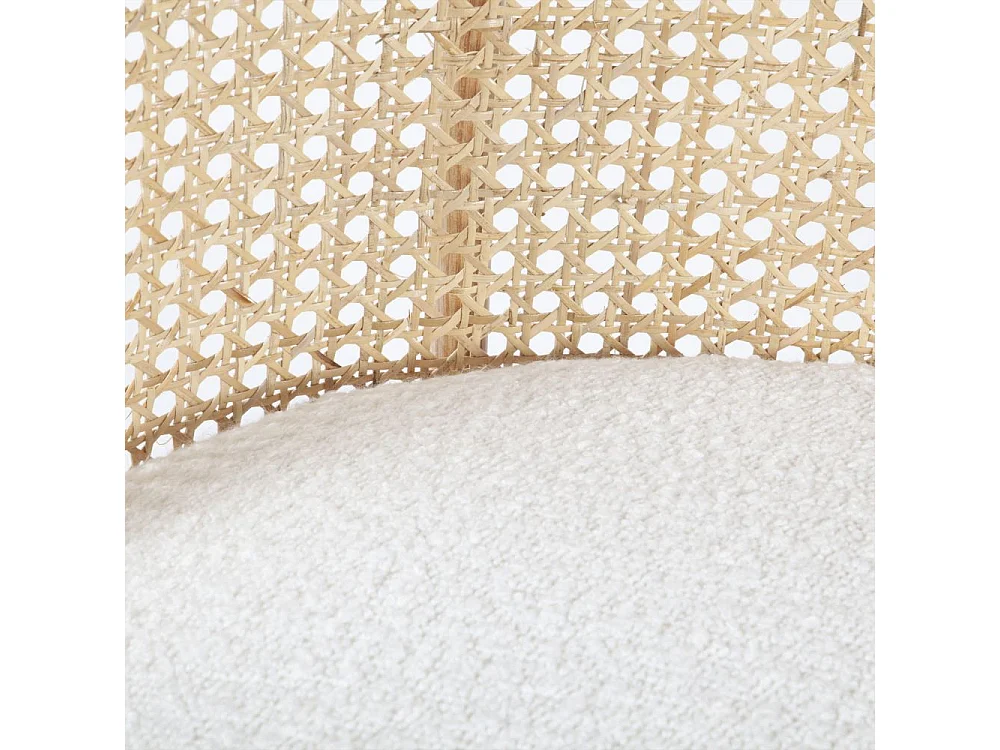 Fauteuil assise effet bouclette  Ines