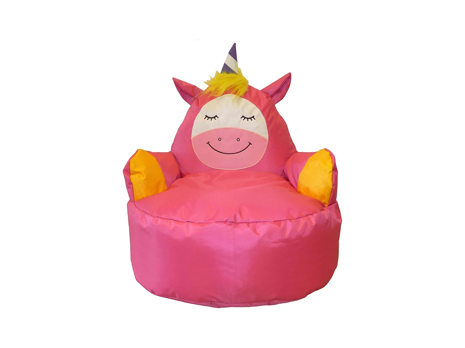 Pouf enfant en polyester Animal Licorne