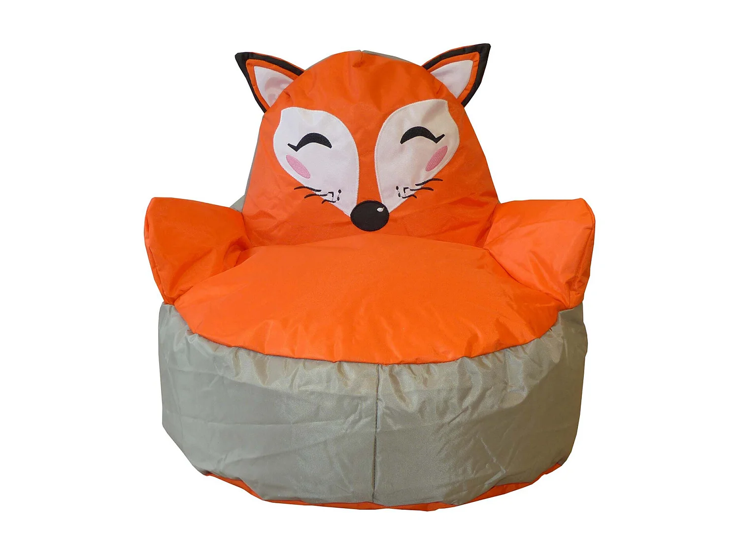 Pouf enfant en polyester Animal Renard