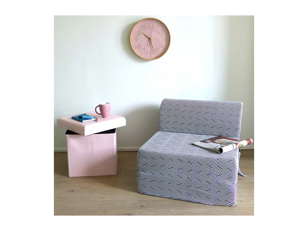 Chauffeuse en coton Chevron