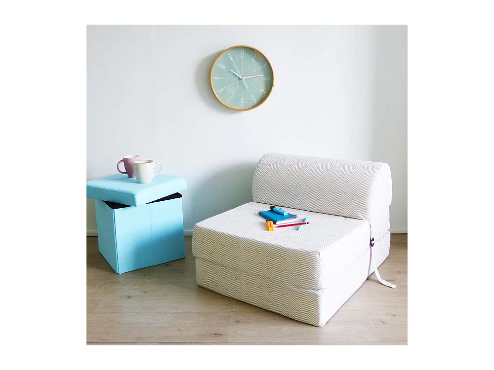 Chauffeuse en coton Chevron