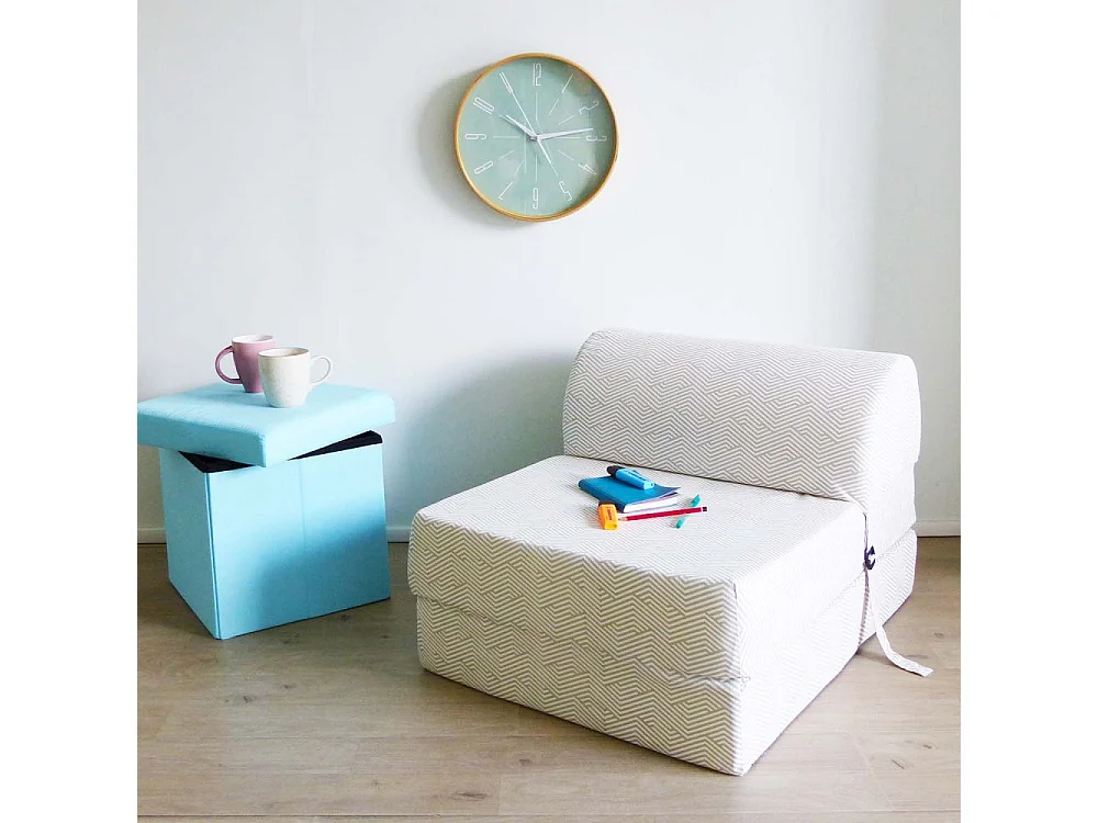 Chauffeuse en coton Chevron