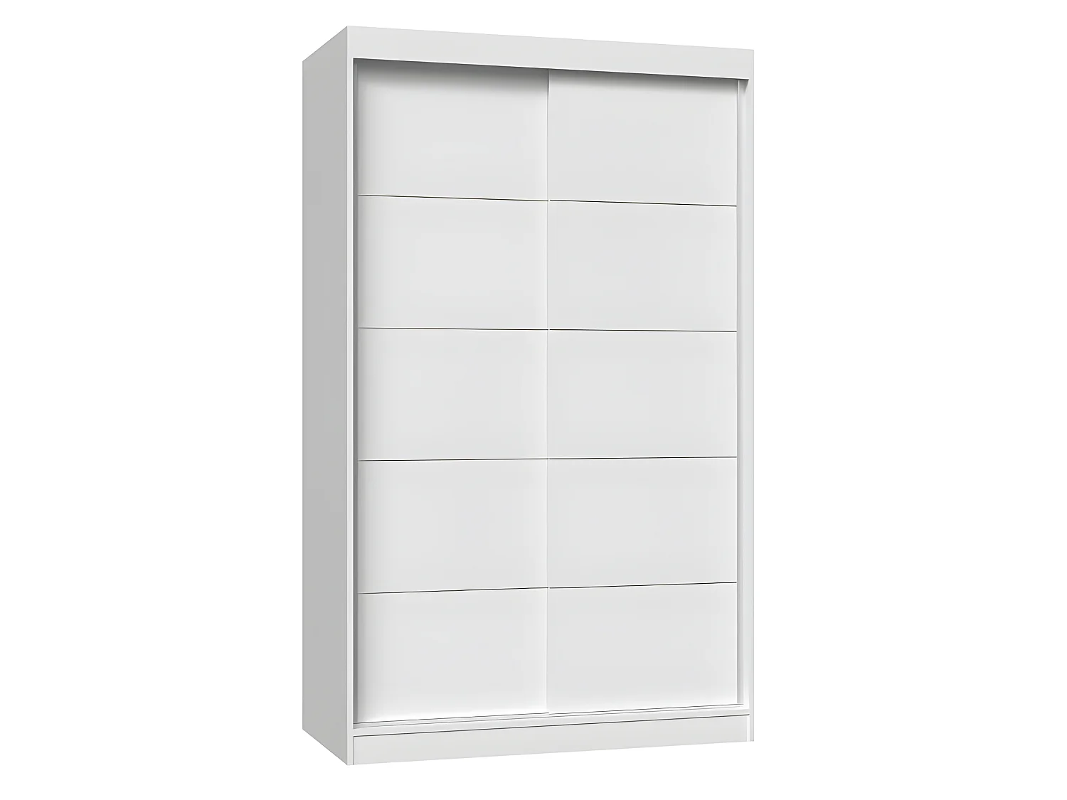 PAOLO - Armoire  à 2 portes coulissantes - Penderie L 120 cm - Dressing de chambre 2 portes