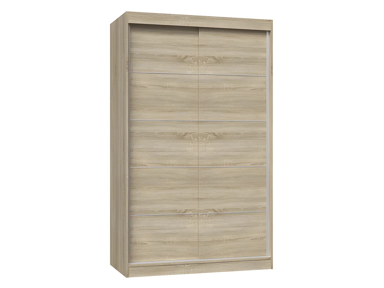 PAOLO - Armoire  à 2 portes coulissantes - Penderie L 120 cm - Dressing de chambre 2 portes
