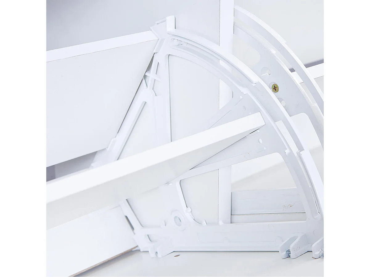 JENNY - Meuble à Chaussures Blanc 6 Compartiments