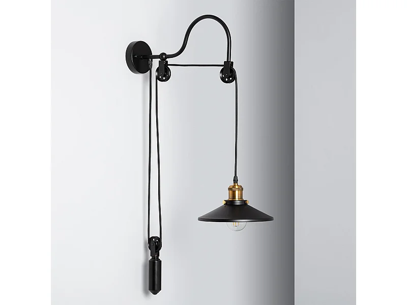 Lampe Murale Métal Auala Noir