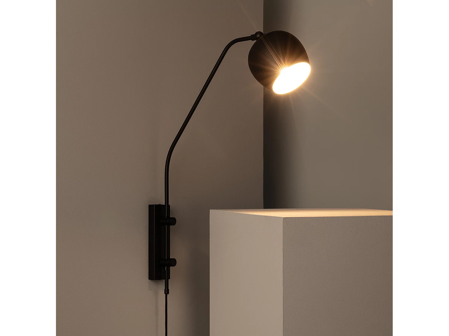 Lampe Murale Orientable Métal Bando Noir