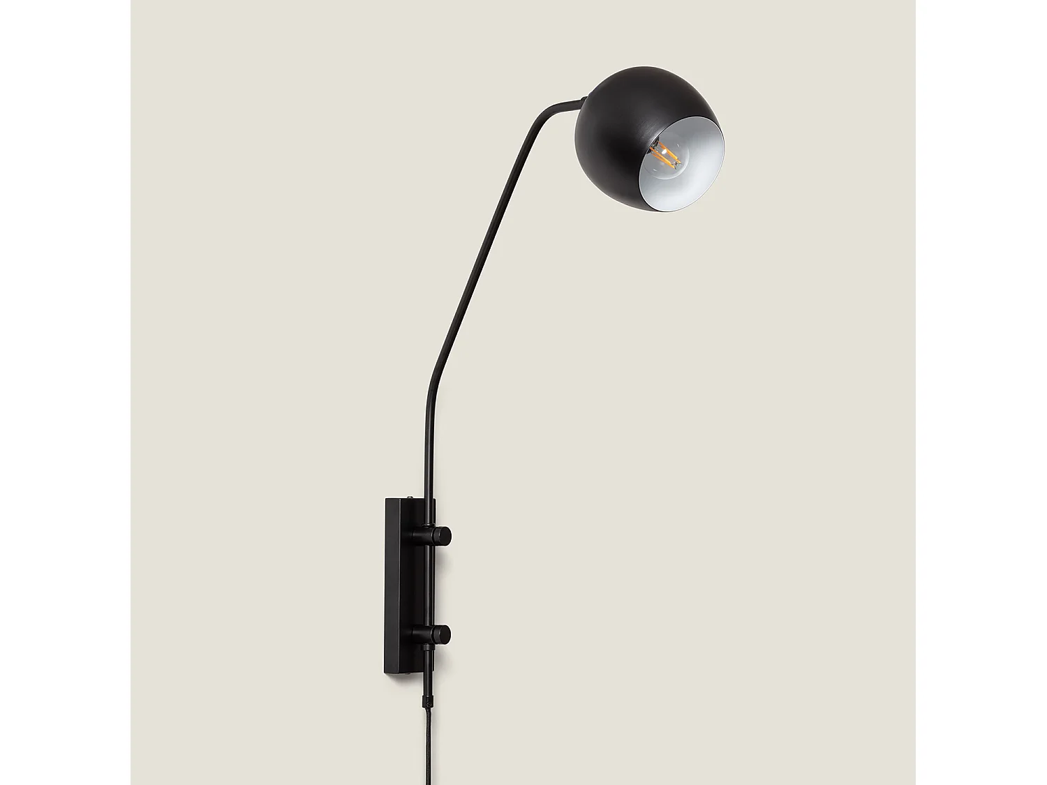 Lampe Murale Orientable Métal Bando Noir