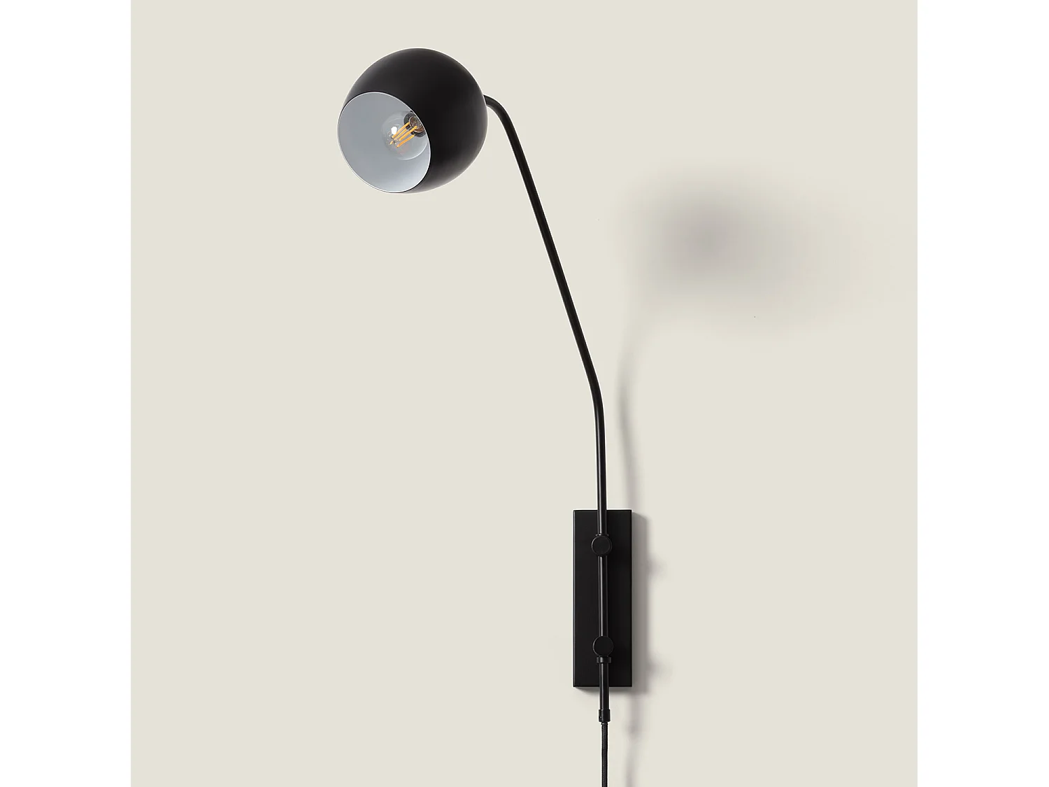 Lampe Murale Orientable Métal Bando Noir