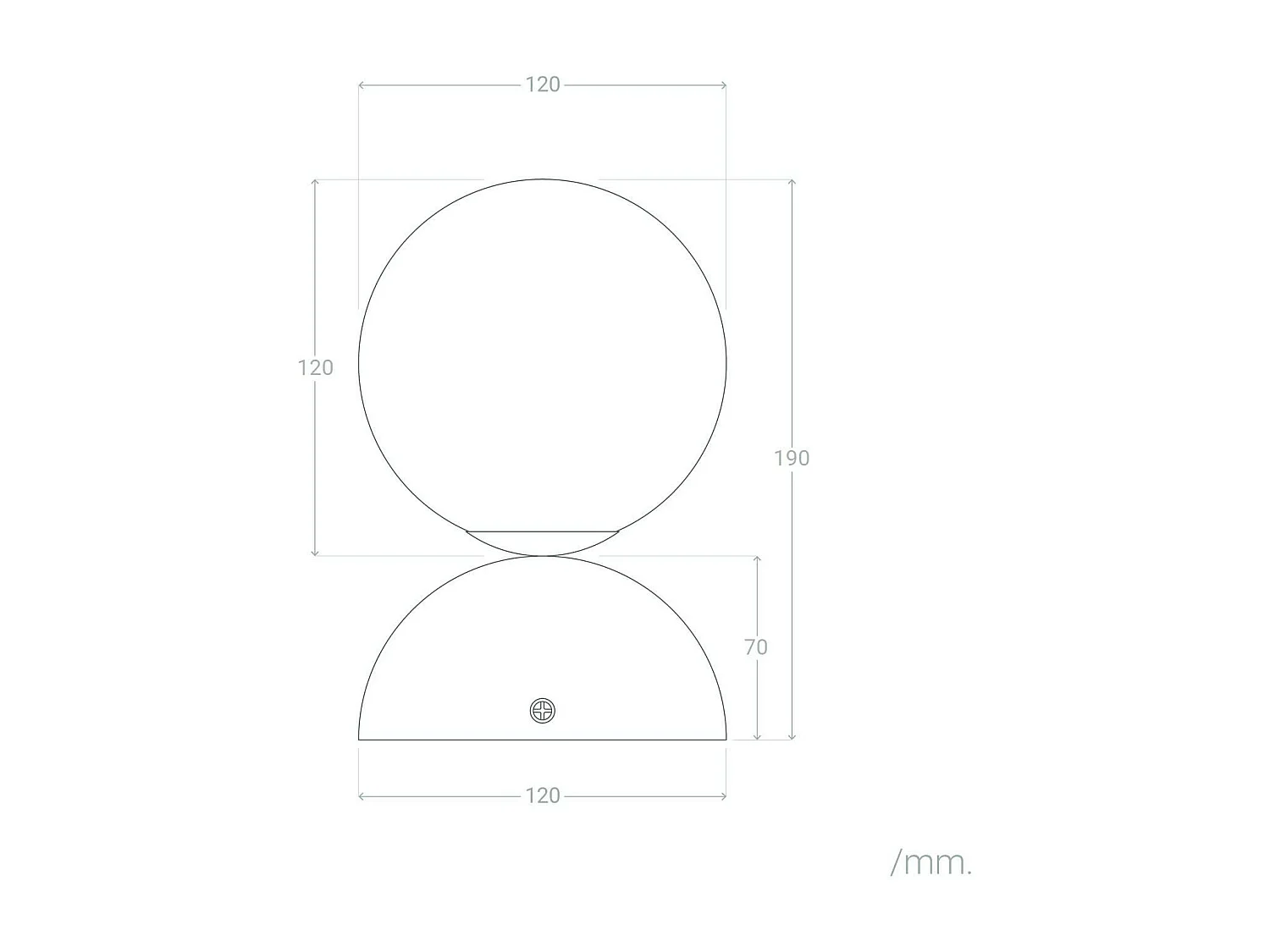 Lampe Murale Métal et Verre Poe Blanc / Noir