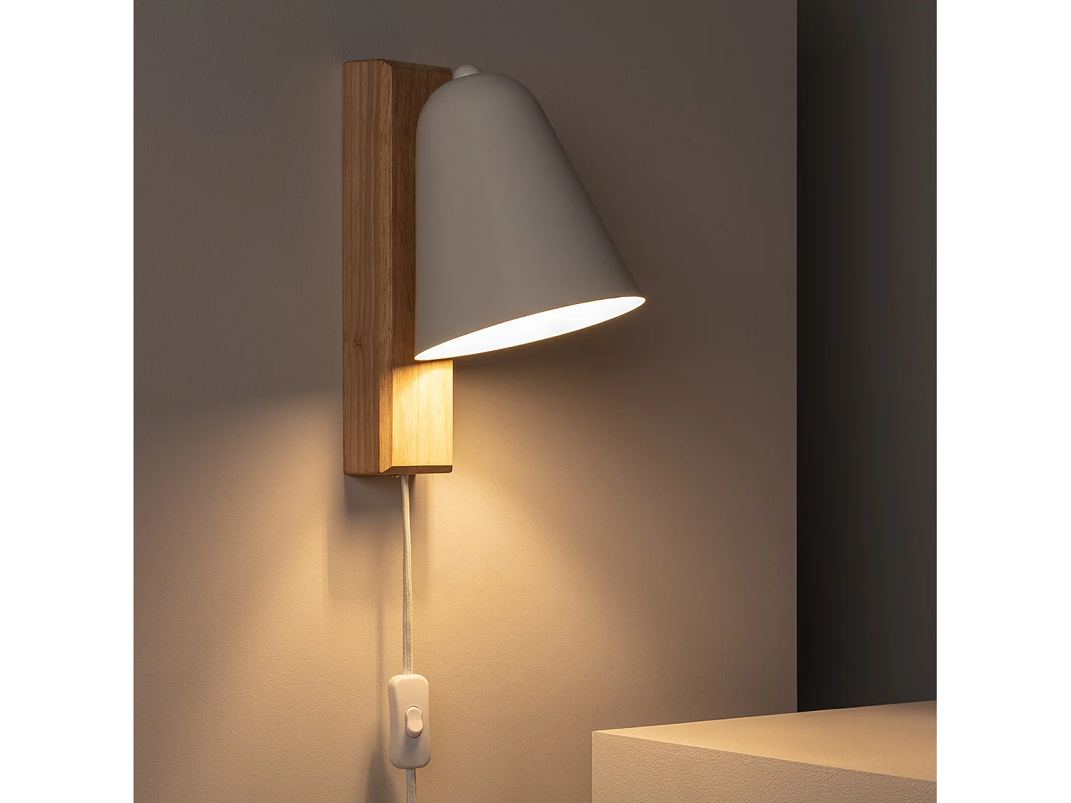 Lampada da Parete Mysen Bianco