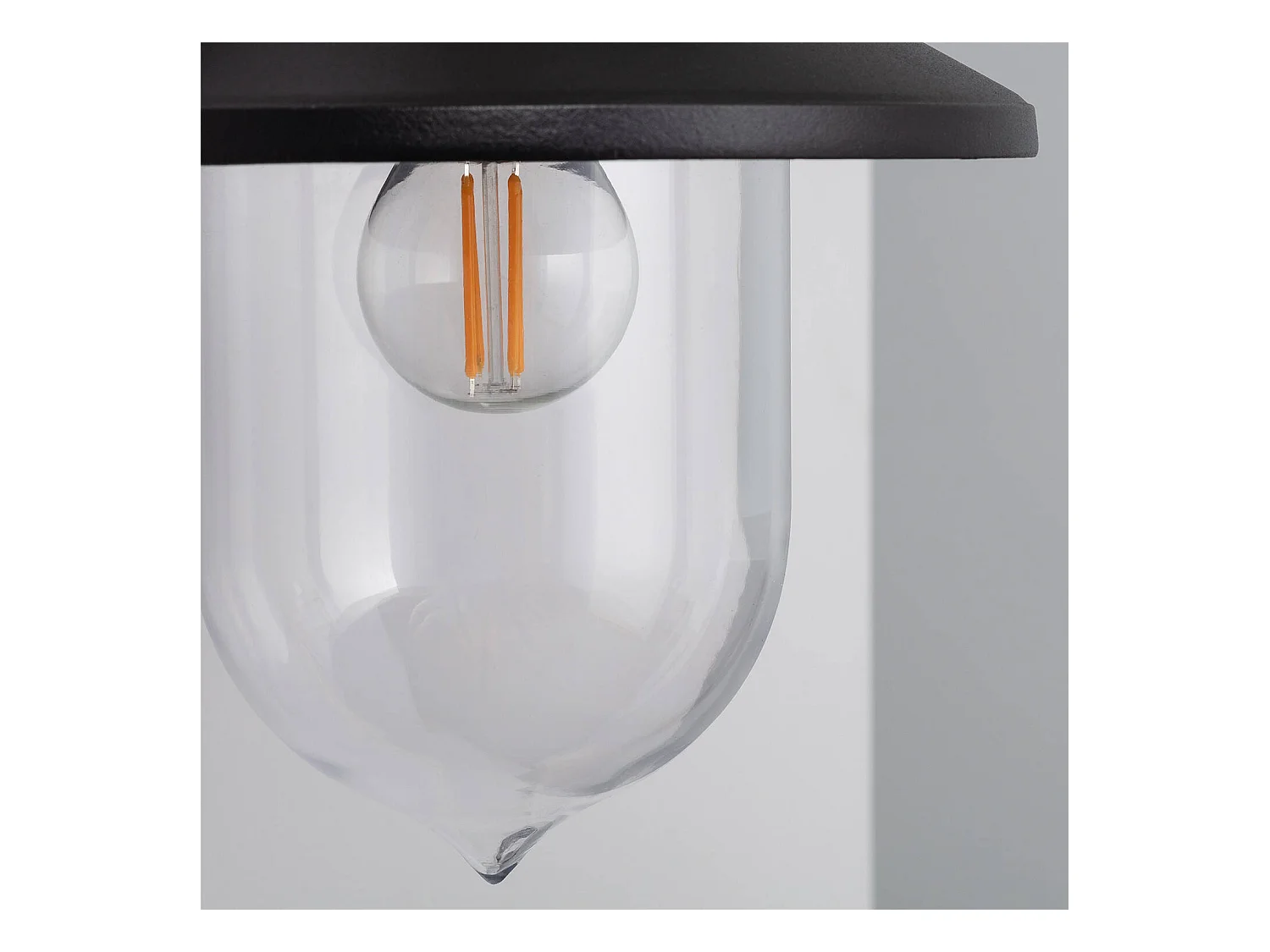 Lampe Murale Extérieure Métal Klasik Noir