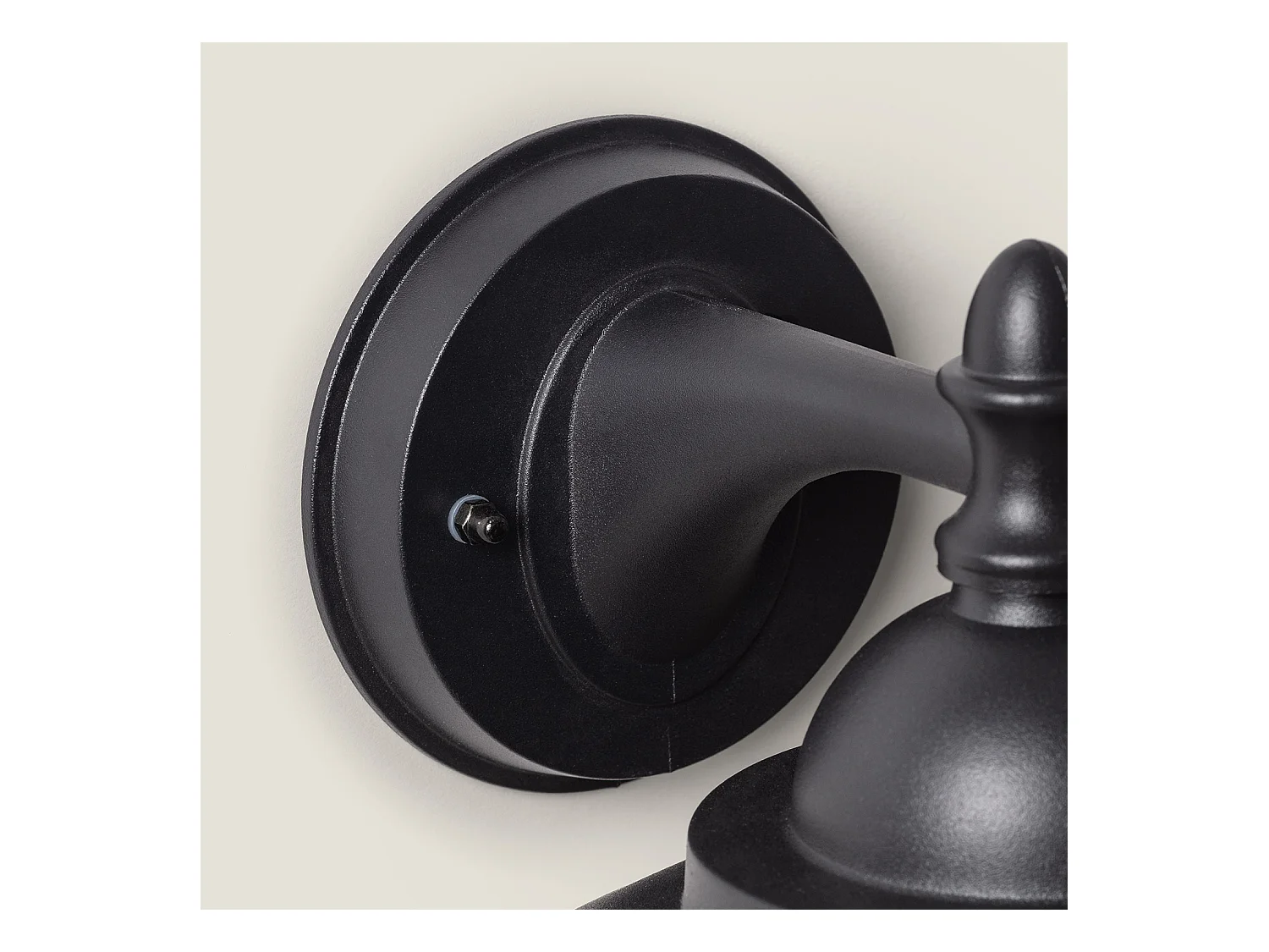 Lampe Murale Extérieure Métal Klasik Noir