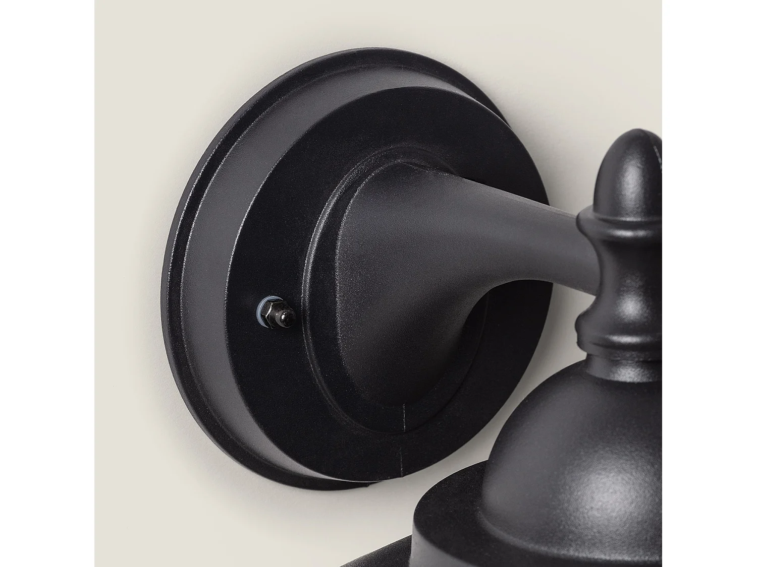 Lampe Murale Extérieure Métal Klasik Noir