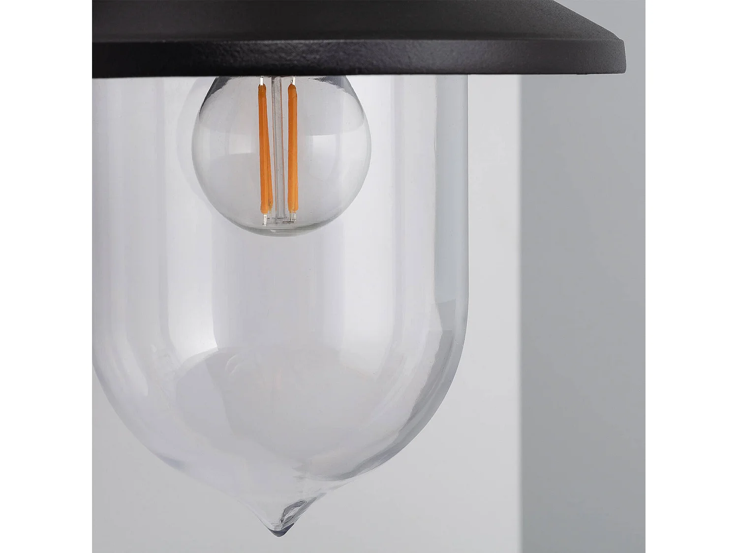 Lampe Murale Extérieure Métal Klasik Noir