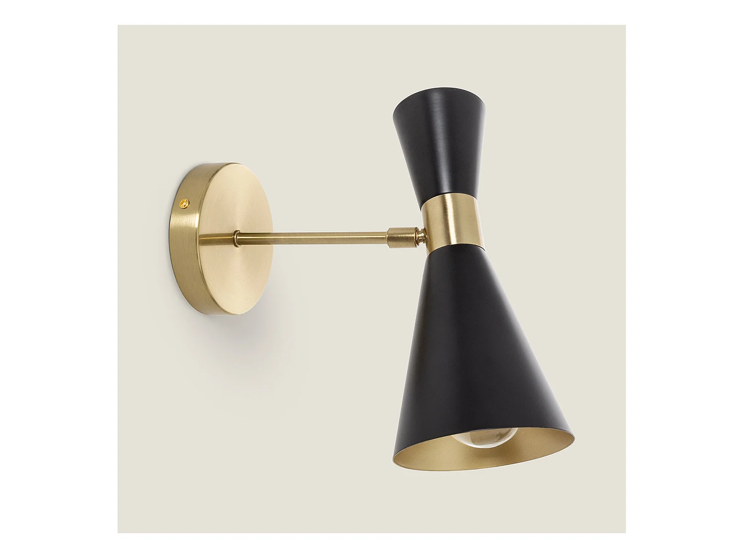 Lampe Murale Métal Jigger Orientable Noir