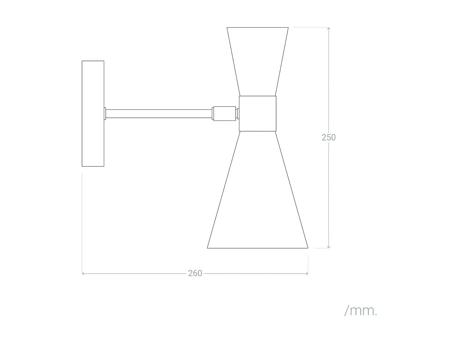 Lampe Murale Métal Jigger Orientable Noir