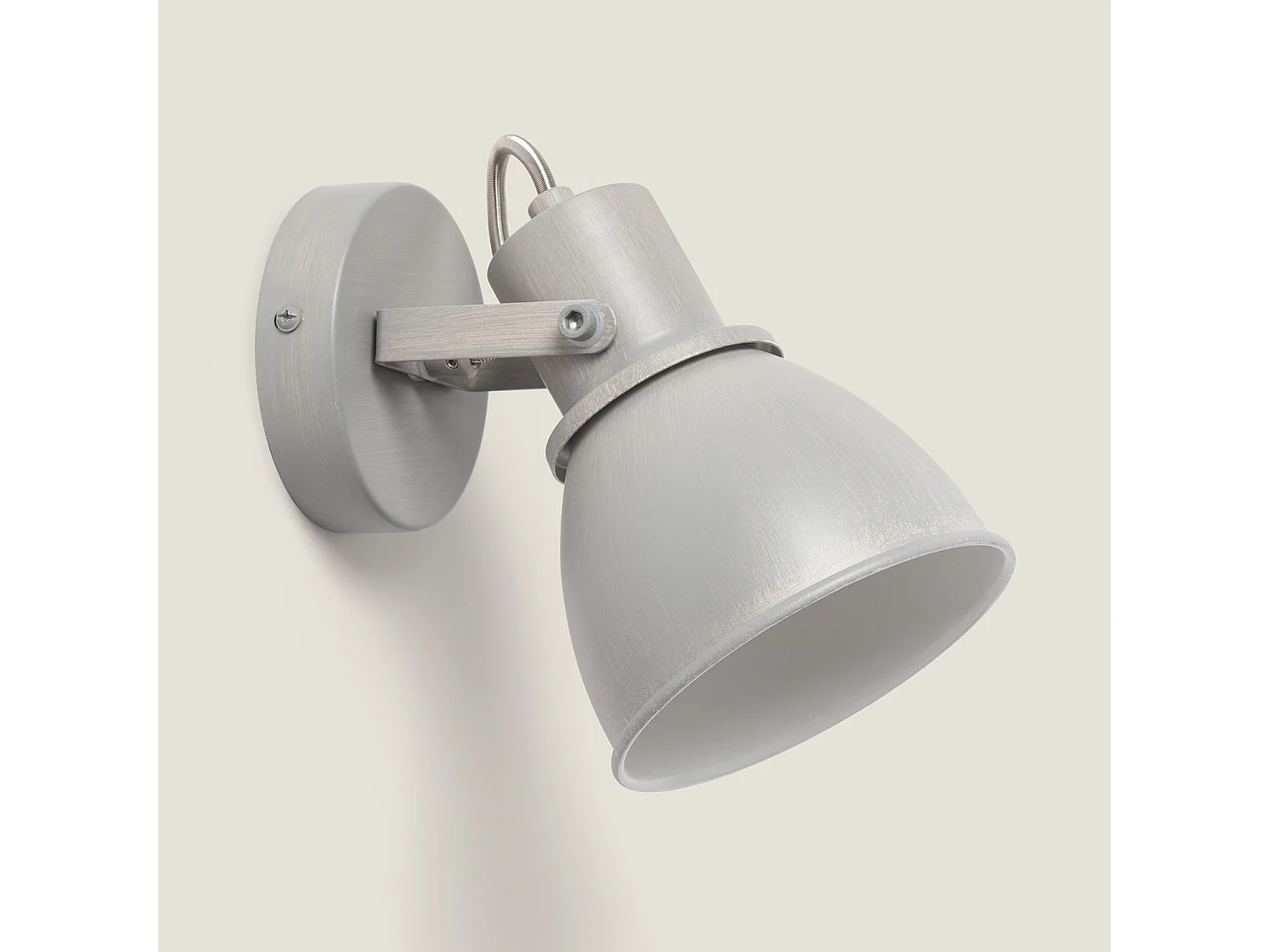 [#] Lámpara de Pared Aluminio Orientable 1 Foco Emery Gris