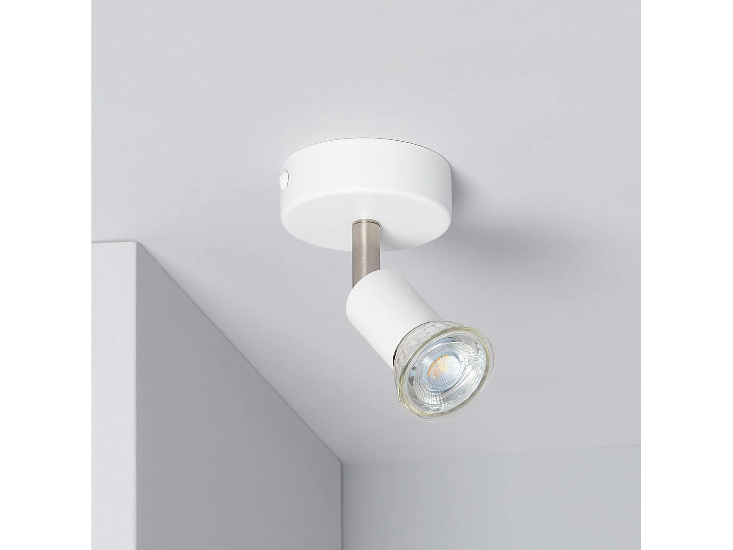 Applique Orientable Aluminium Oasis 1 Spot Blanc Blanc