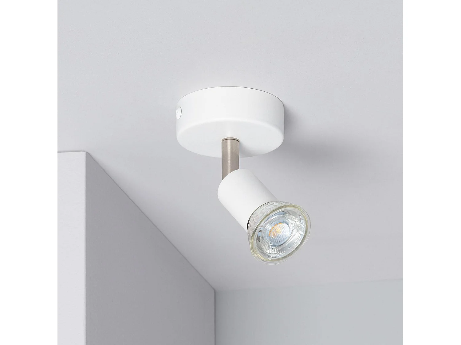 Applique Orientable Aluminium Oasis 1 Spot Blanc Blanc