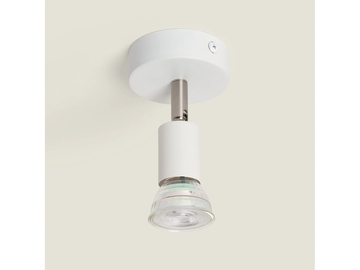 Applique Orientable Aluminium Oasis 1 Spot Blanc Blanc