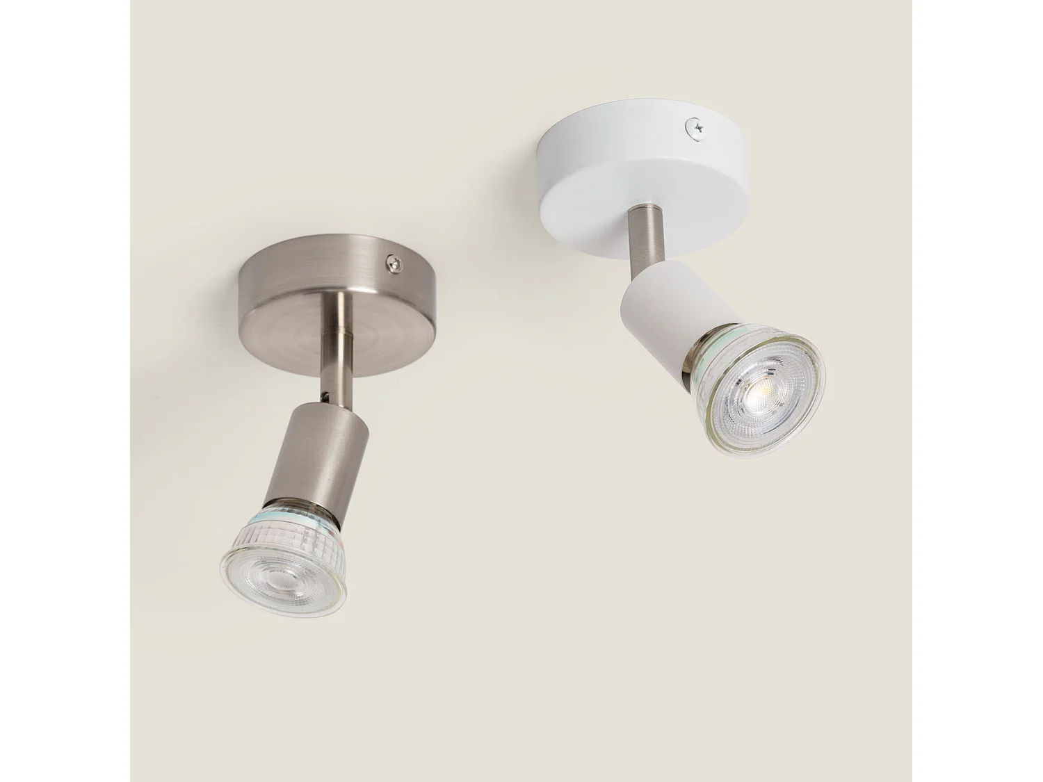 Applique Orientable Aluminium Oasis 1 Spot Blanc Blanc