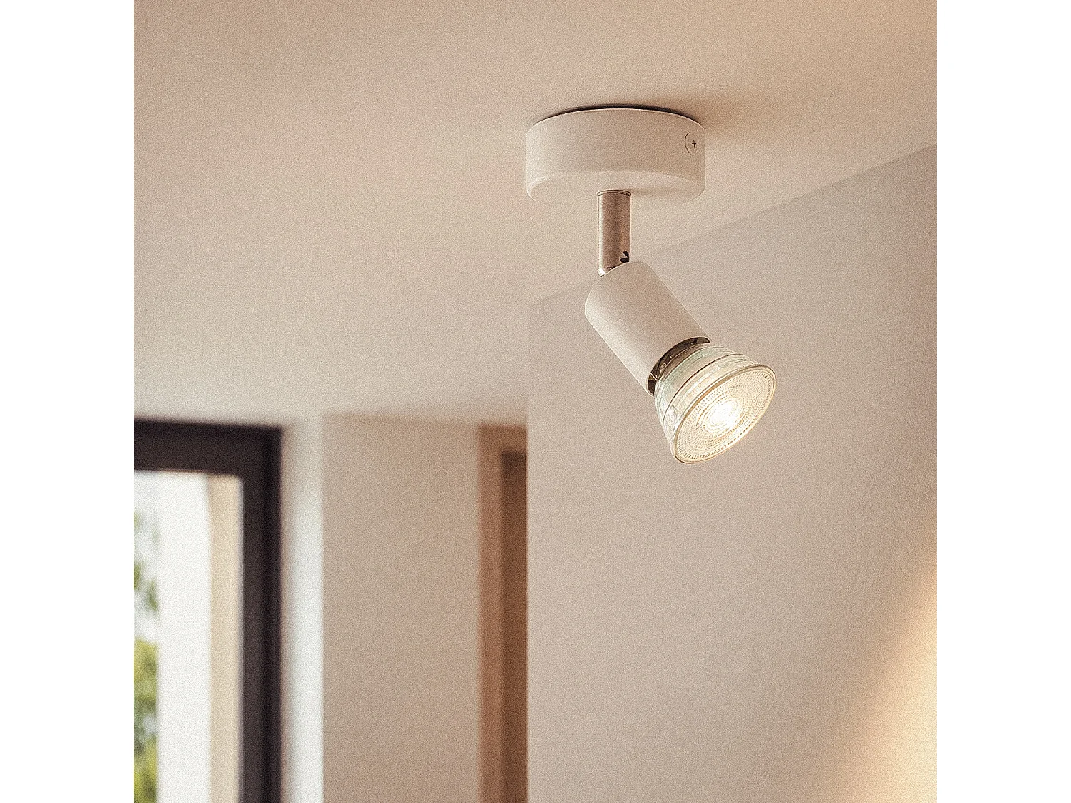 Applique Orientable Aluminium Oasis 1 Spot Blanc Blanc