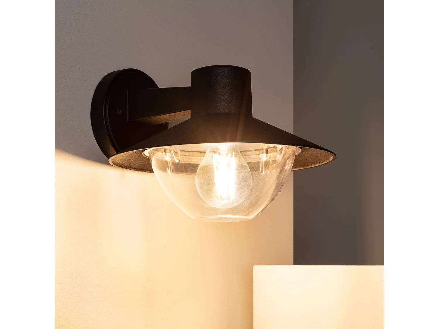 Lampe Murale Extérieure Aluminium Neiva Noir