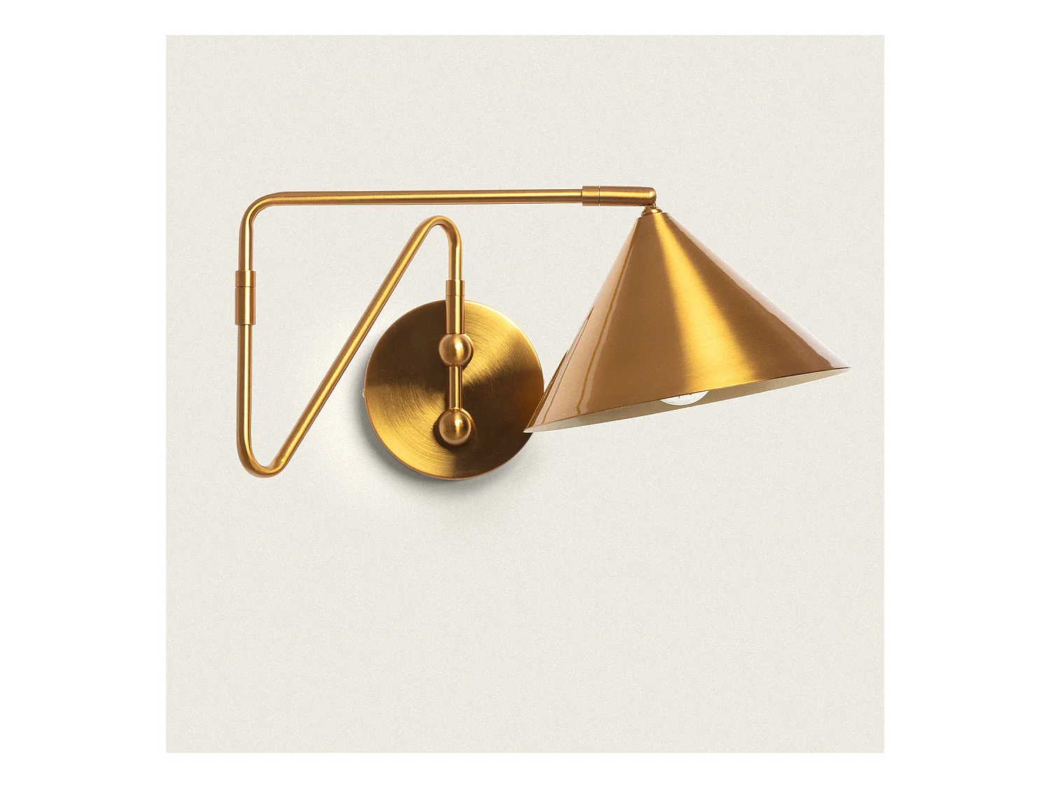 Lámpara de Pared Articulable Metal Cyclone Dorado