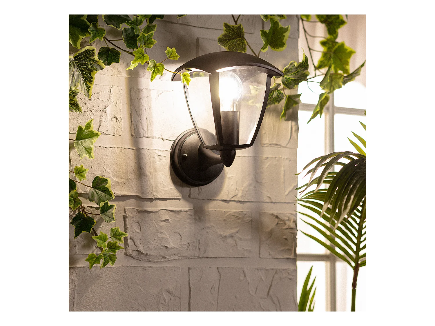 Lampe Murale Extérieure Aluminium Bras Inférieur Nasca Noir