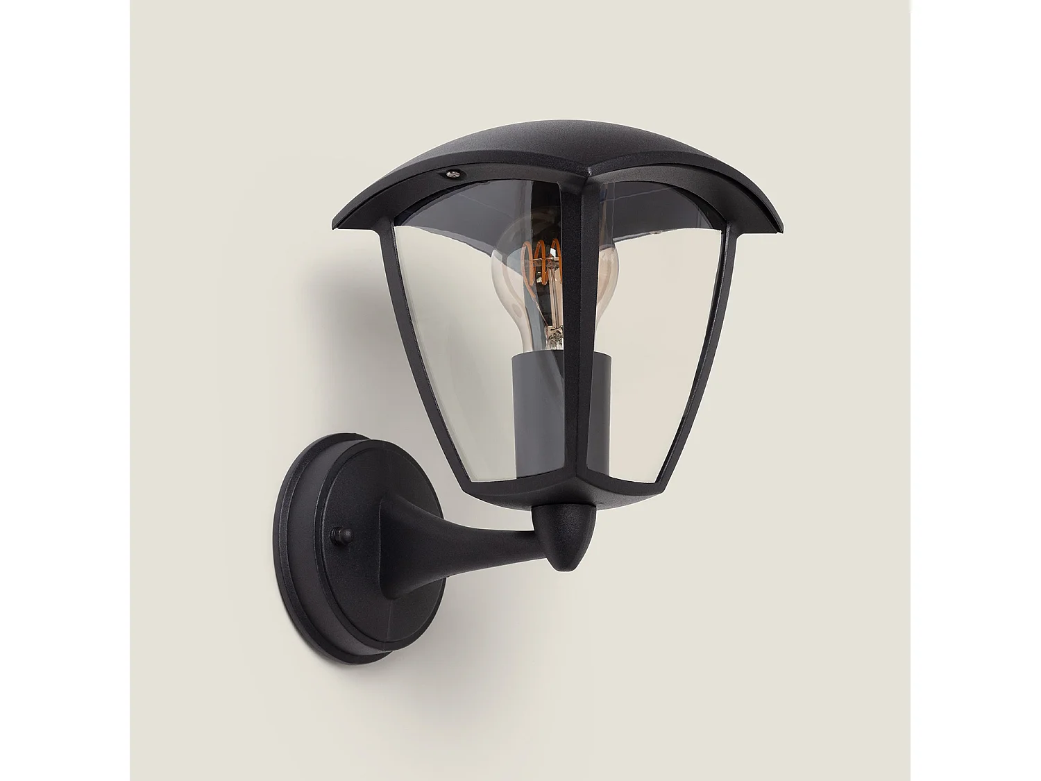 Lampe Murale Extérieure Aluminium Bras Inférieur Nasca Noir