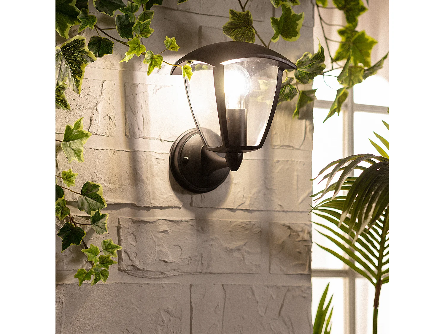 Lampe Murale Extérieure Aluminium Bras Inférieur Nasca Noir