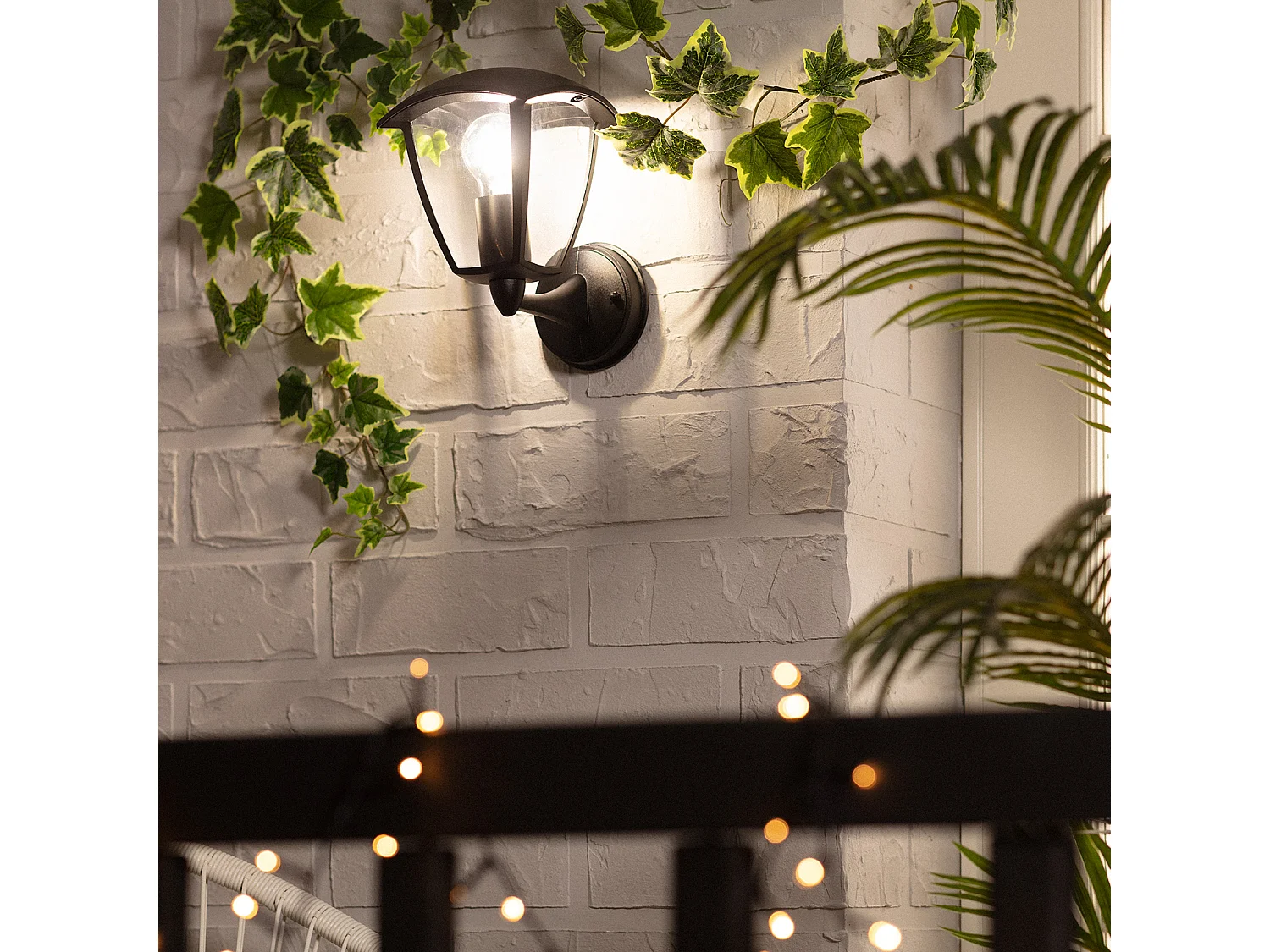 Lampe Murale Extérieure Aluminium Bras Inférieur Nasca Noir