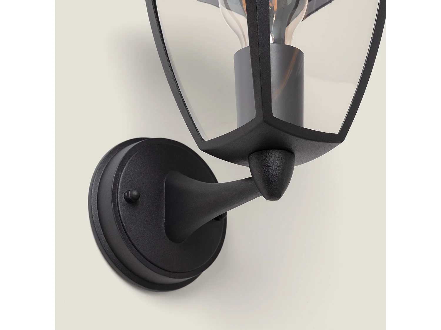 Lampe Murale Extérieure Aluminium Bras Inférieur Nasca Noir