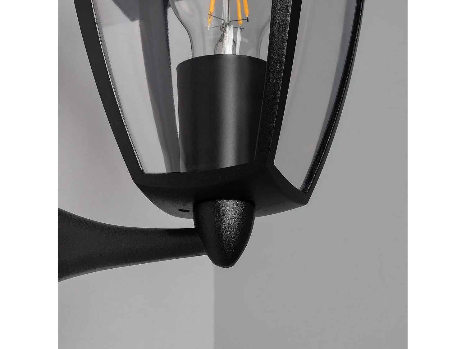 Lampe Murale Extérieure Aluminium Bras Inférieur Nasca Noir